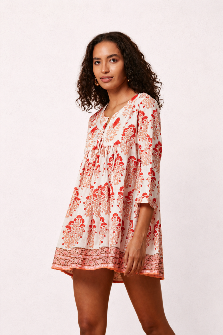Seychelles Short Tunic, Alternate, color, Pink Blumenau