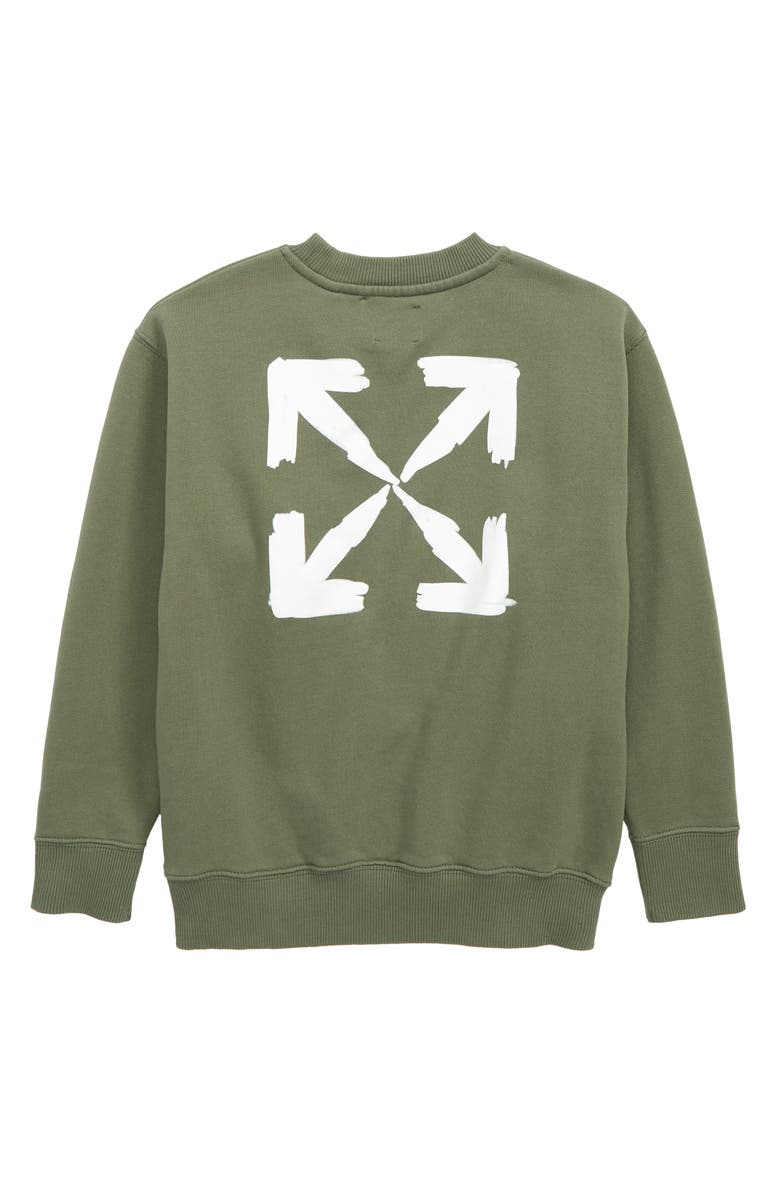 Off-White Kids' Cloud Logo Sweatshirt, Alternate, color, 