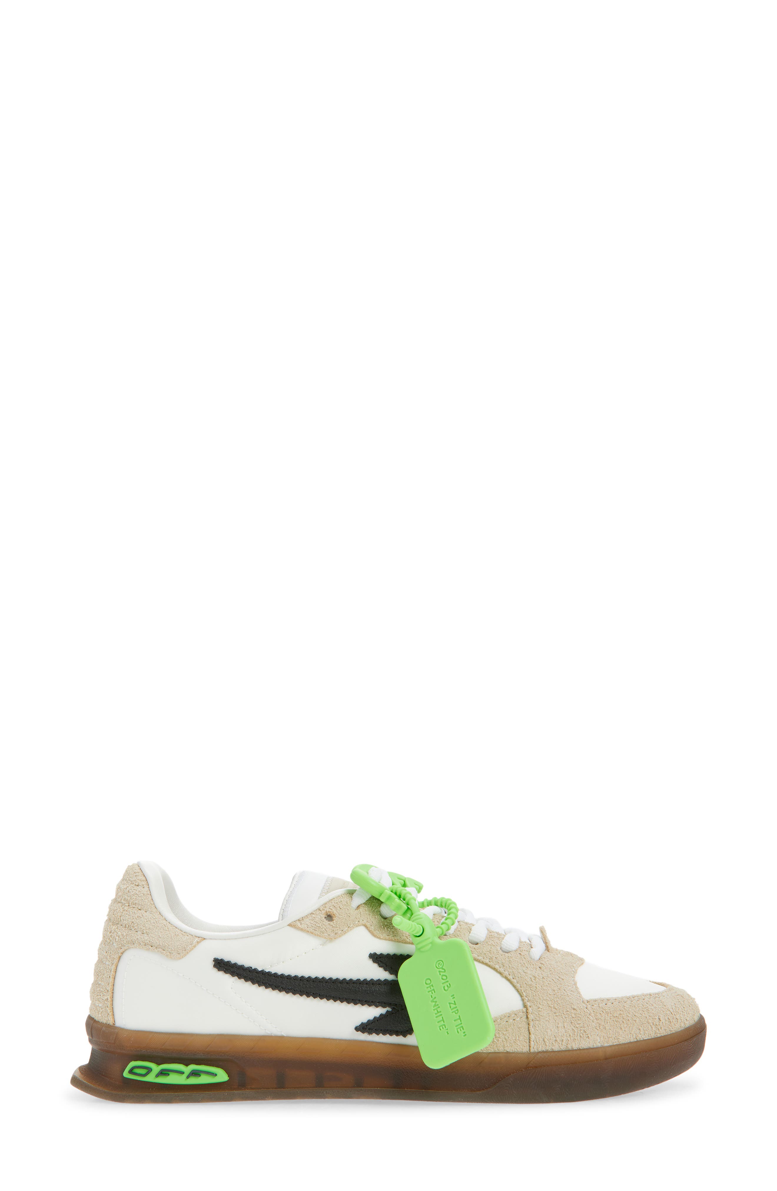 Off-White End of Play Sneaker, Alternate, color, White - Sand Beige