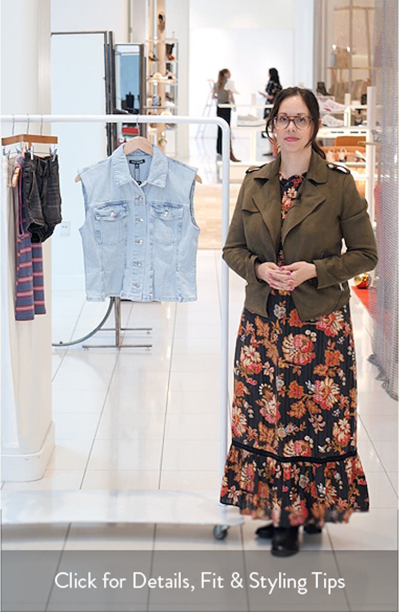 Cassady Crop Denim Vest, sales video thumbnail