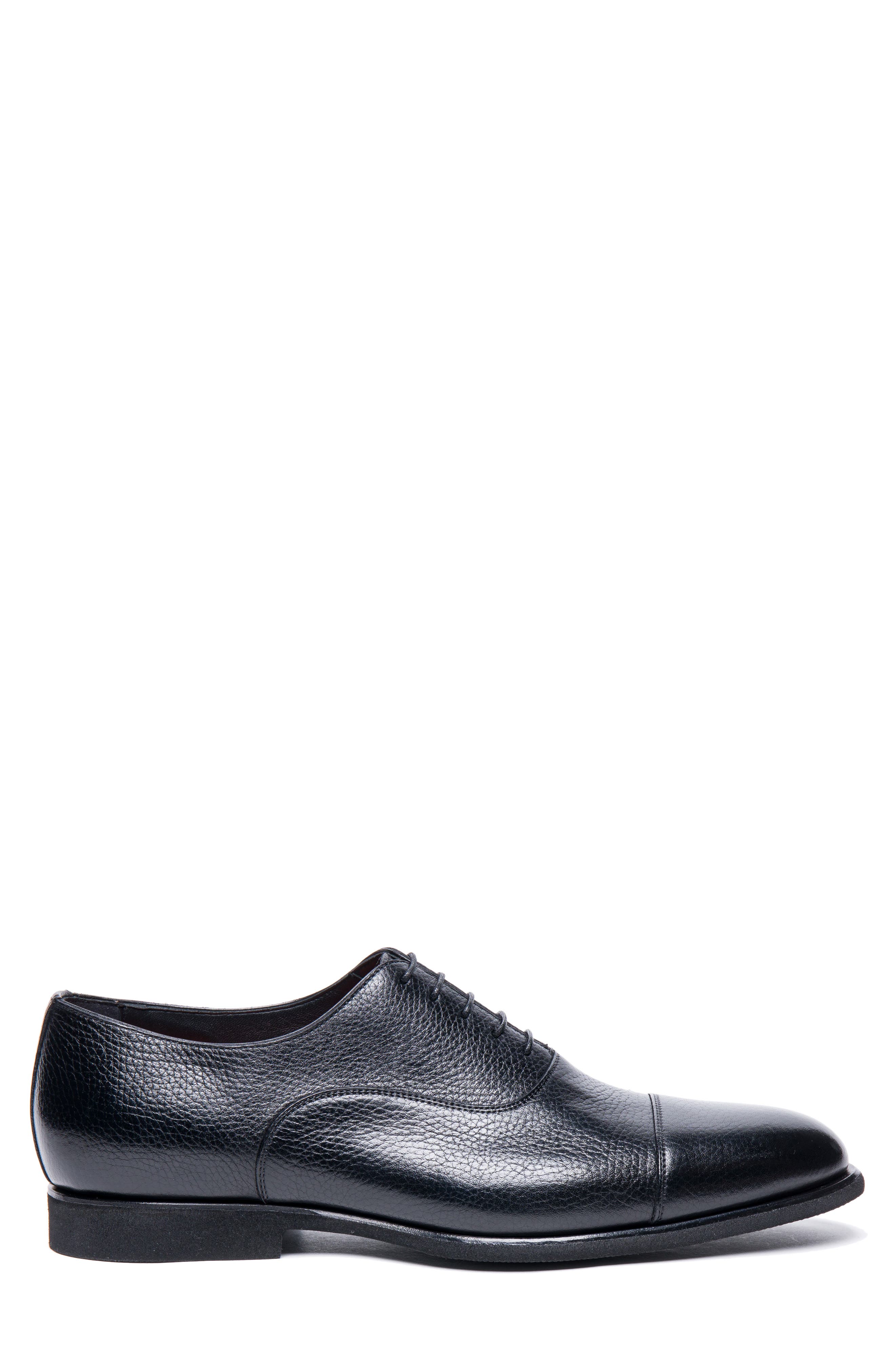 Santoni Darian Oxford Shoe, Alternate, color, Black