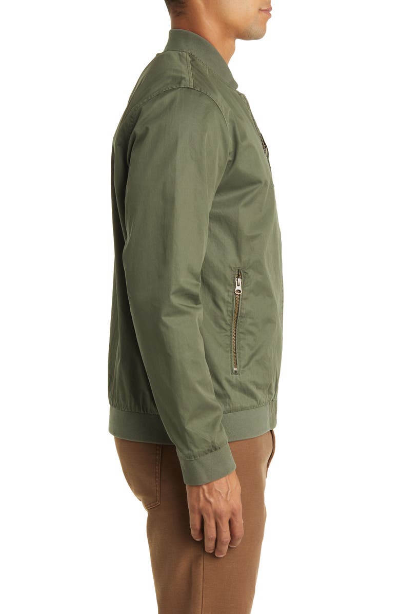 Marine Layer Rossland Dry Waxed Cotton Bomber Jacket, Alternate, color, 