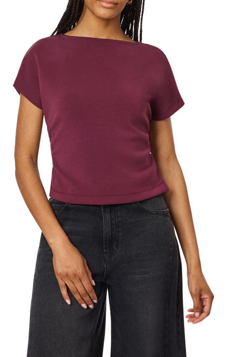 Ruched Side Seam T-Shirt