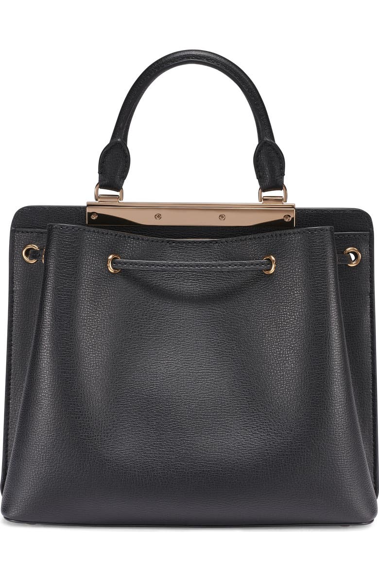 KARL LAGERFELD PARIS Evelina Bucket, Alternate, color, Black/Gold