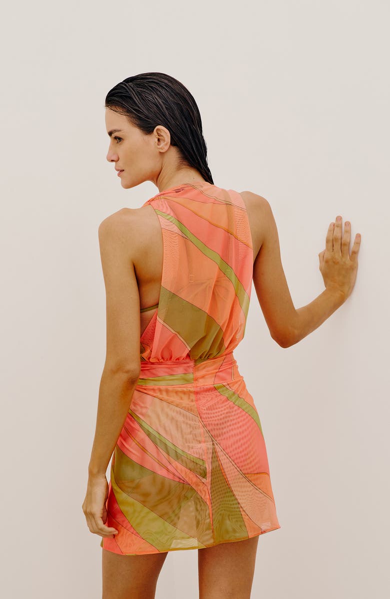 ViX Paula Hermanny Sharon Karina Mesh Cover-Up Dress, Alternate, color, 