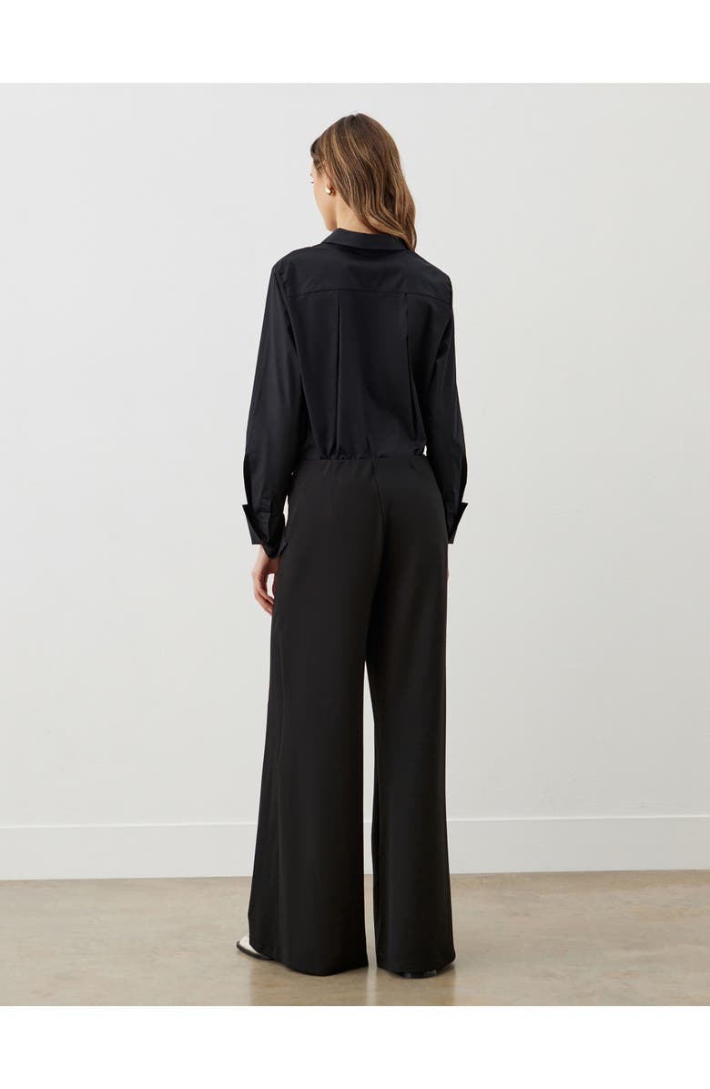 Finery London Matilda Ponte Jersey Pants, Alternate, color, Black