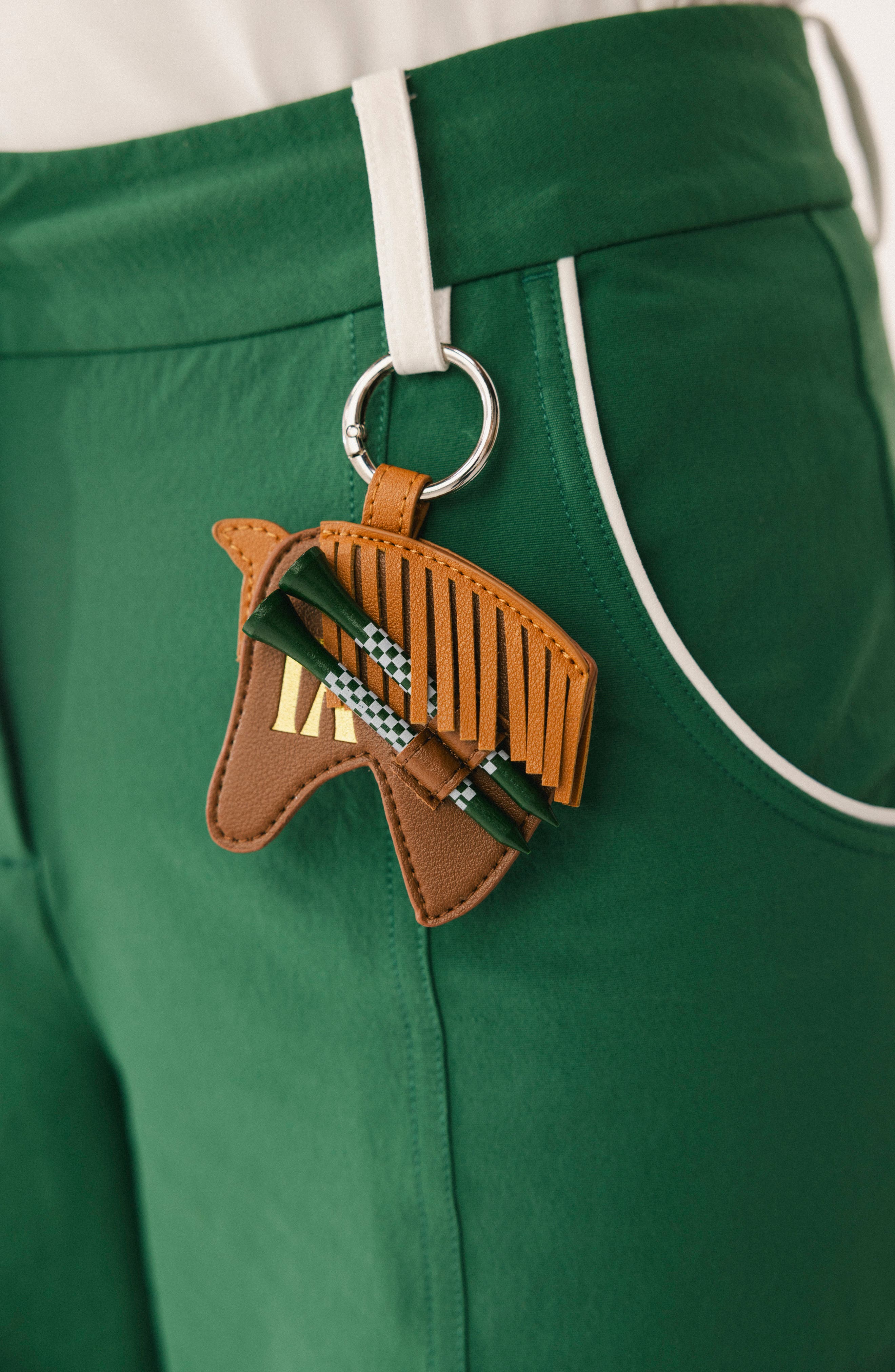 Wild Horse Faux Leather Bag Charm, Alternate, color, BROWN MULTI