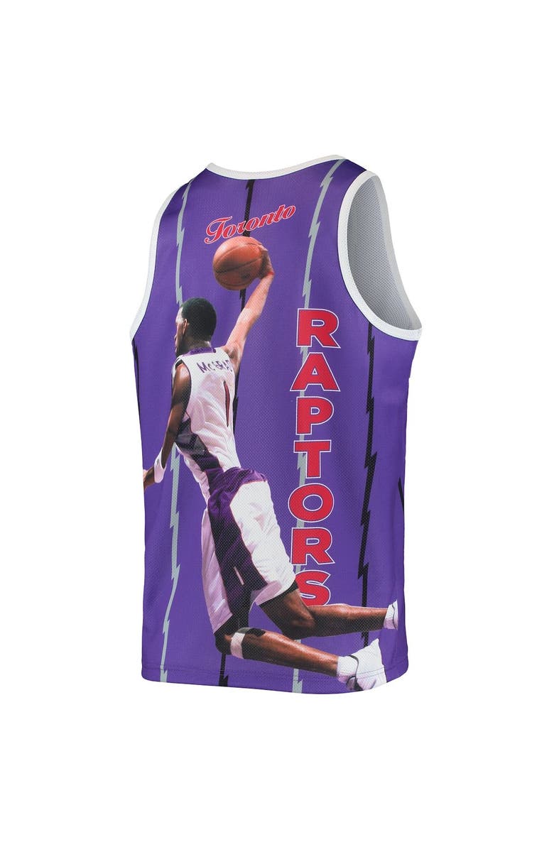 Mitchell & Ness Men's Mitchell & Ness Tracy McGrady Purple Toronto Raptors Hardwood Classics Player Tank Top, Alternate, color,