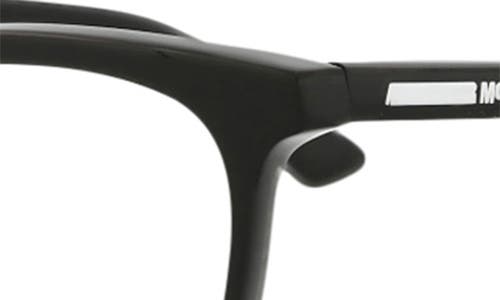 Alexander Mcqueen Mcqueen 50mm Core Oval Optical Glasses In Black Black Transparent