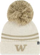 '47 Women's '47  Natural Washington Huskies Core & Inline Latte Cuffed Knit Hat with Pom