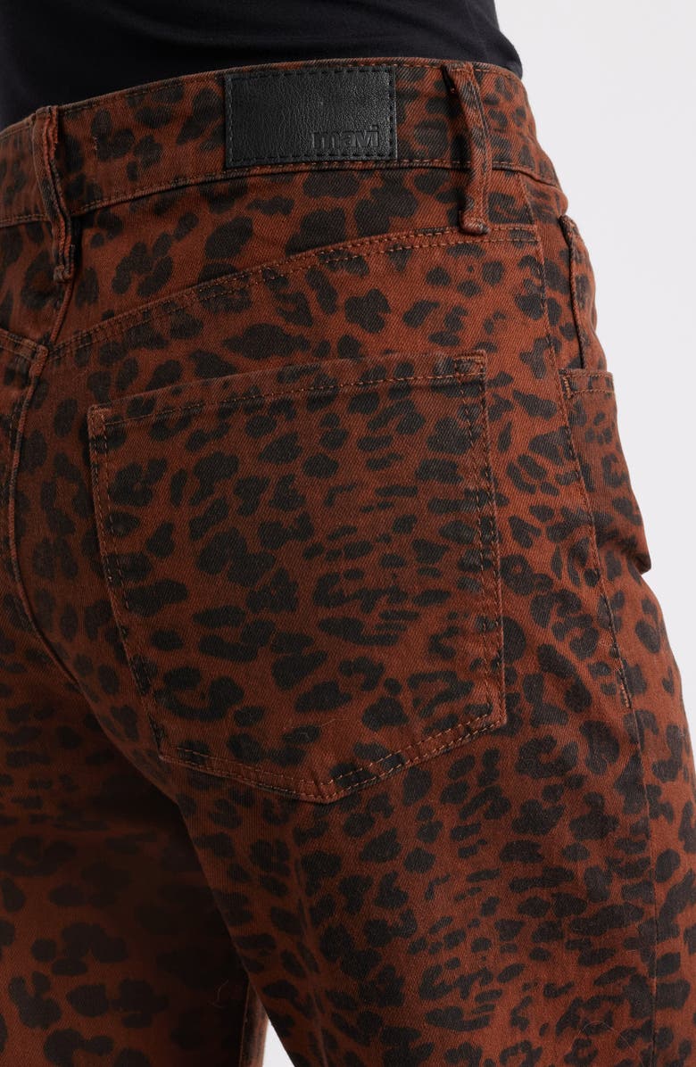 Mavi Jeans Nica High Waist Barrel Leg Jens, Alternate, color, Brown Cita Denim