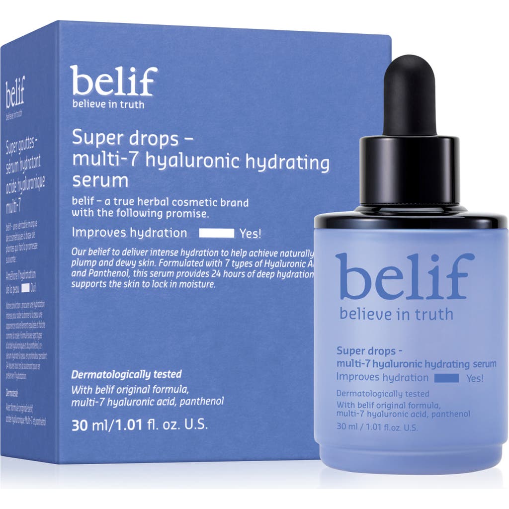 belif Super Drops Multi-7 Hyaluronic Hydrating Serum in None  product
