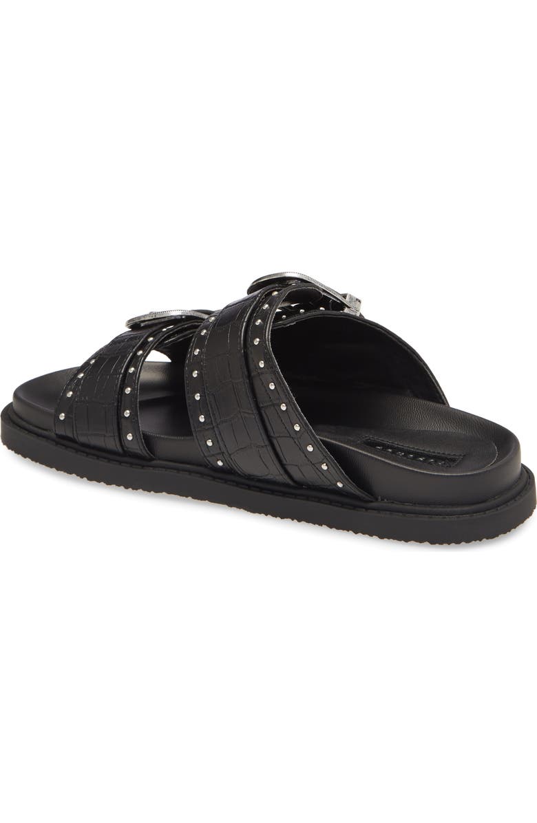 Topshop Peru Buckle Slide Sandal, Alternate, color,