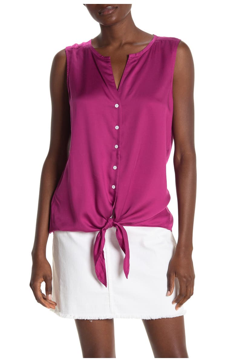Tommy Bahama Kamari Front-Tie Tank Top, Main, color, 