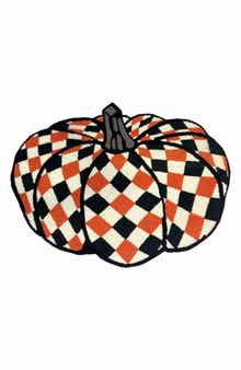 Harlequin Pumpkin Doormat
