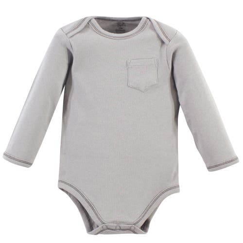 Touched By Nature Organic Cotton Long-sleeve Bodysuits In Multi