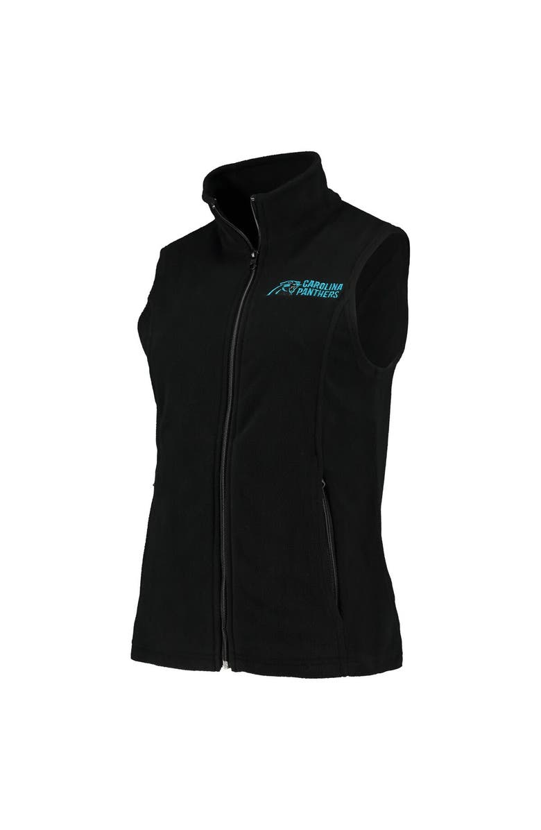 DUNBROOKE Women's Dunbrooke Black Carolina Panthers Houston Fleece Full-Zip Vest, Alternate, color, 