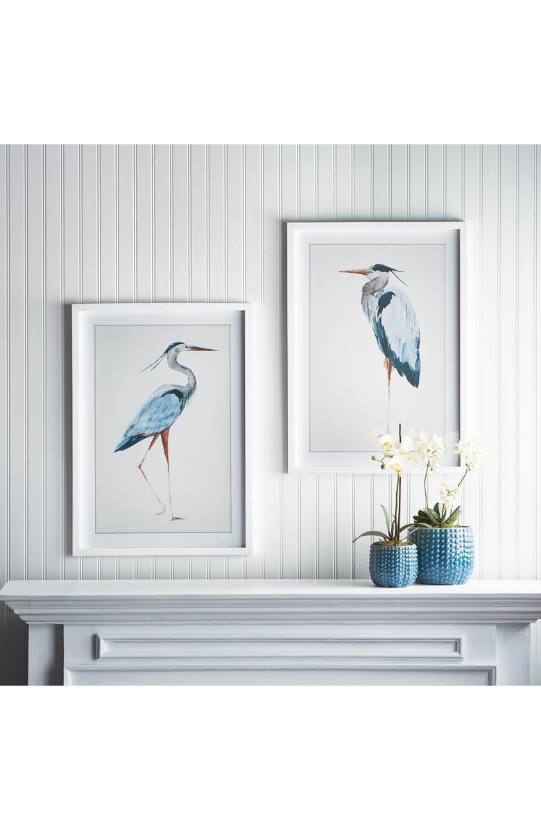 Napa Home & Garden Blue Heron Prints Set of 2, Alternate, color, Blue