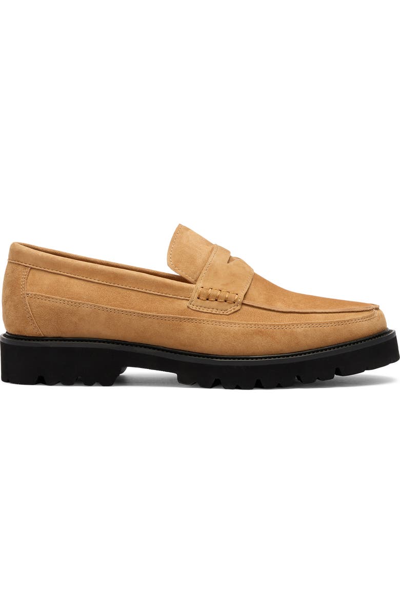 MARC NOLAN Adler Penny Loafer, Alternate, color, Caramel