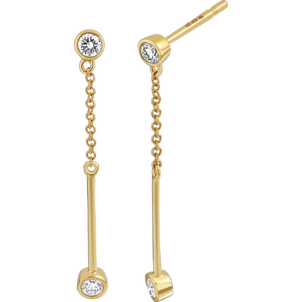 Bony Levy Monaco Diamond Drop Earrings In 18k Yellow Gold