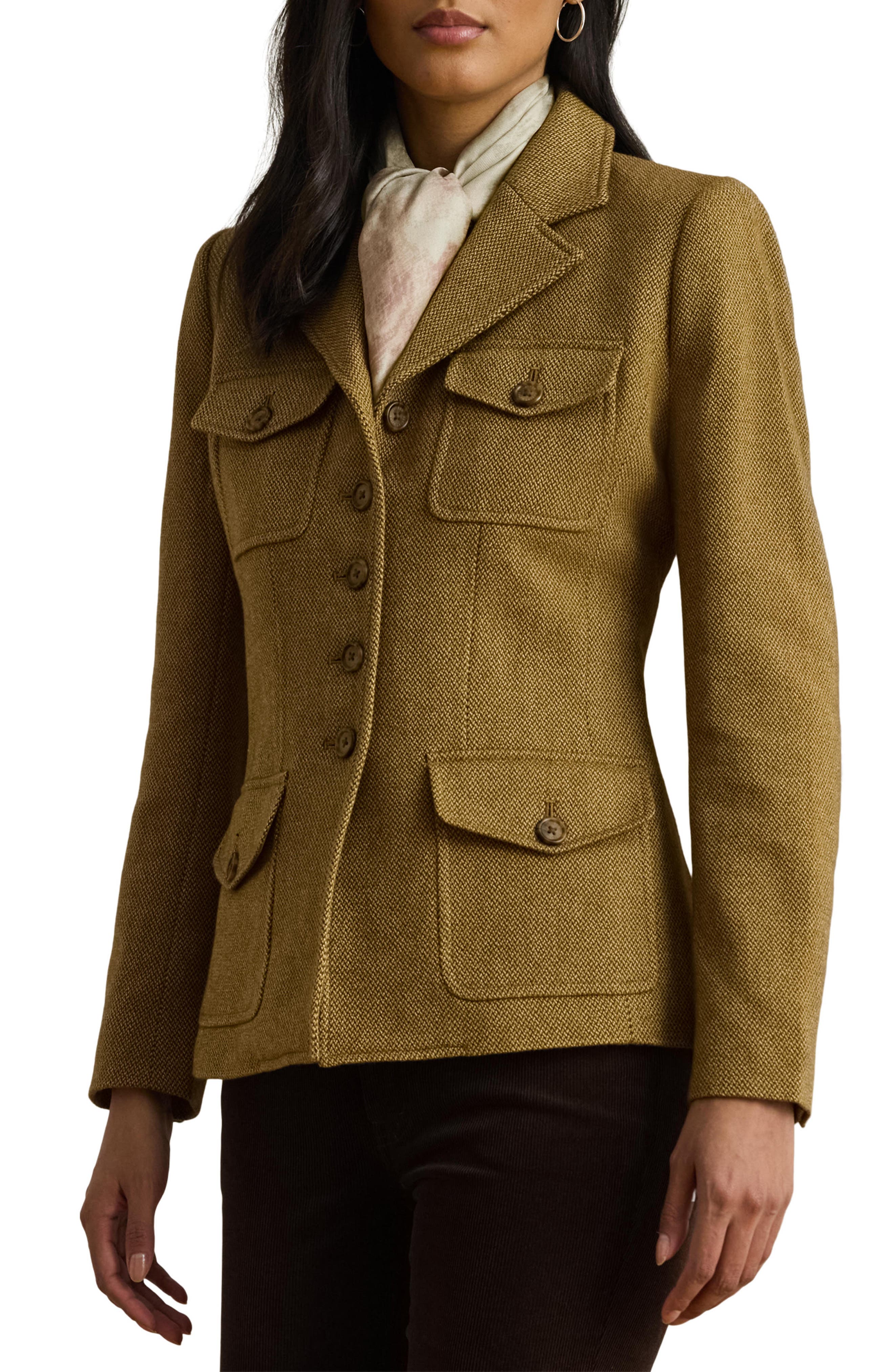 Lauren Ralph Lauren Russ Yarn Dye Twill Jacket