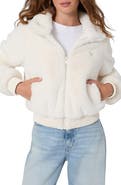 GUESS Carla Faux Fur High Neck Jacket