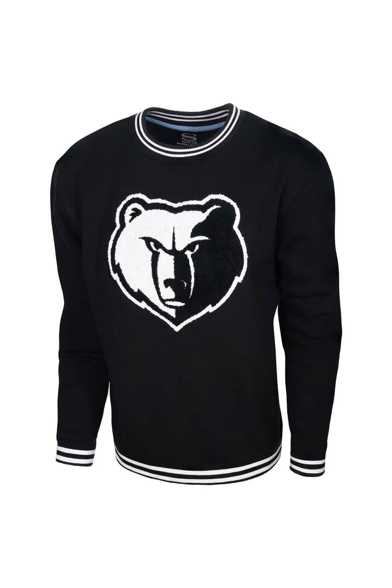 Men's Stadium Essentials Black Memphis Grizzlies Club Level Pullover Sweatshirt, Alternate, color, Black