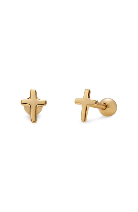 Cross Stud Earrings