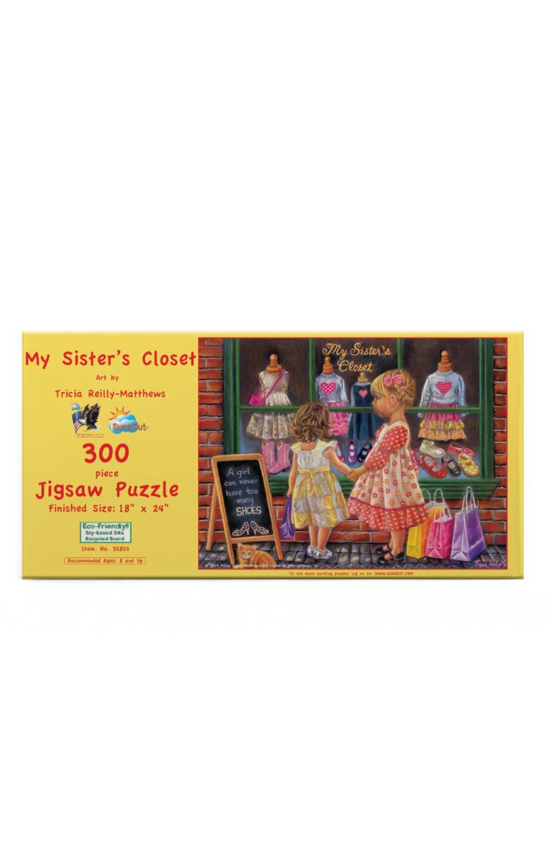 Sunsout My Sister's Closet 300 piece Jigsaw Puzzle for Adults, Alternate, color, Multicolor