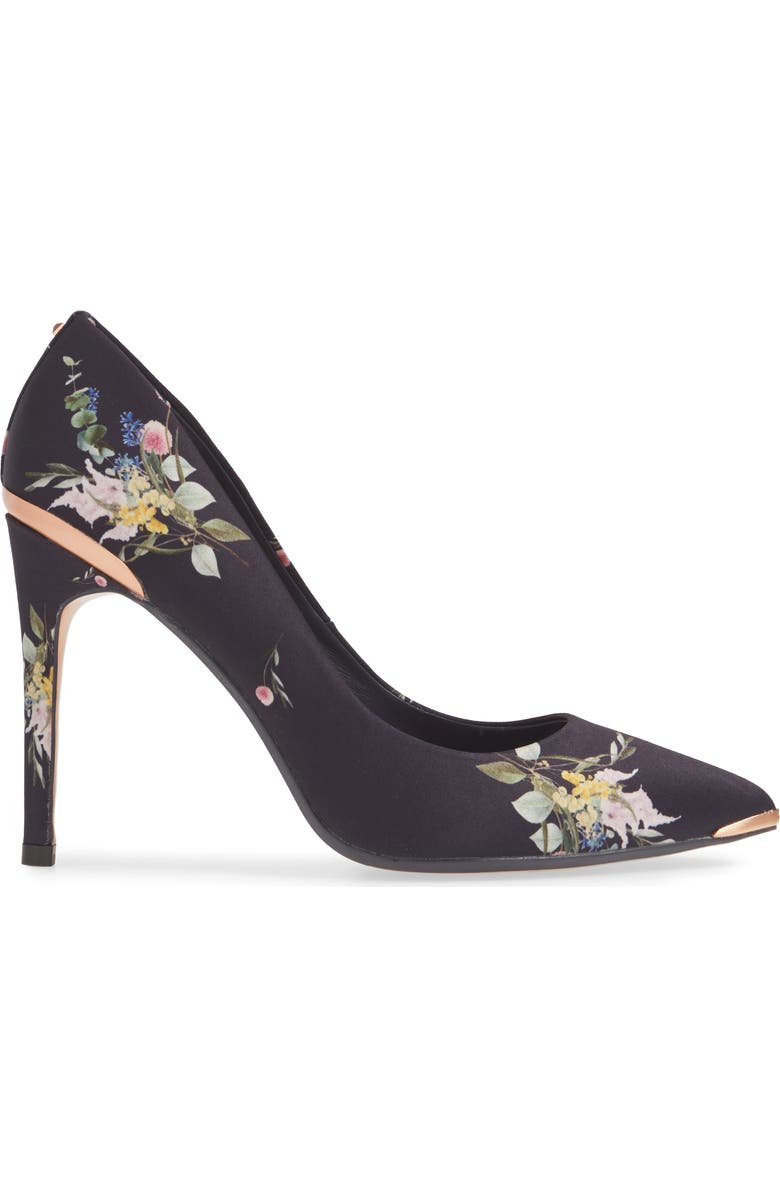 Ted Baker London Izibelp Floral Pointy Toe Pump, Alternate, color,