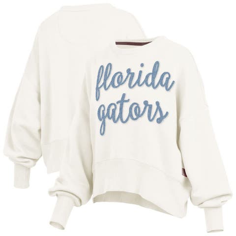 Women
s Pressbox Cream Florida Gators Chelsea Oversized Pullover Sweatshirt