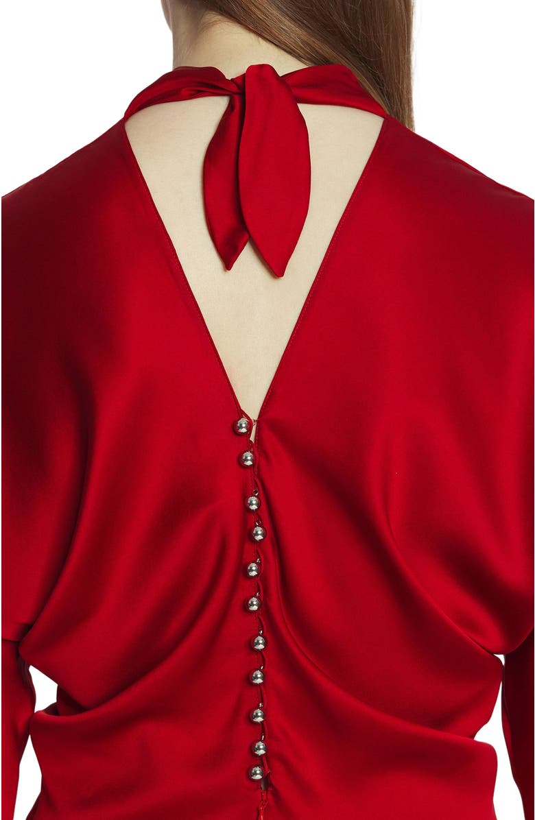 Lanvin FITTED SILK DRESS, Alternate, color, 