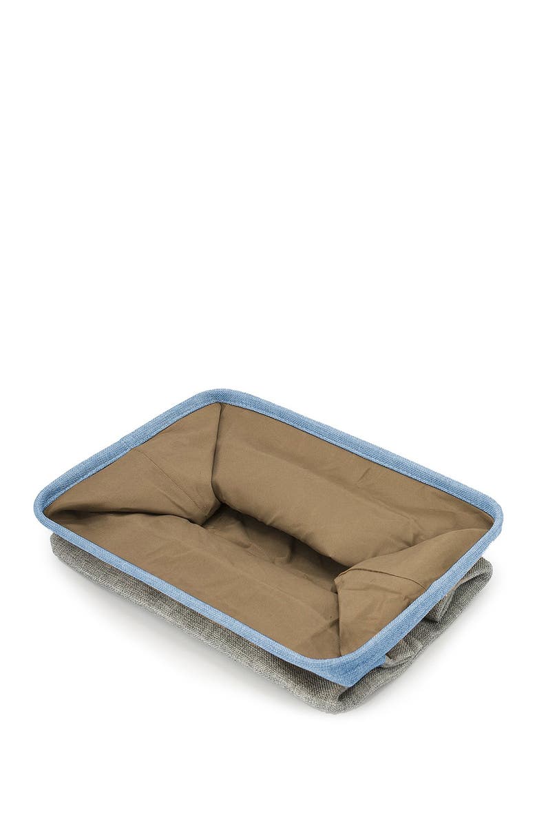 SORBUS Aqua Twill Storage Basket - Set of 3, Alternate, color, Aqua