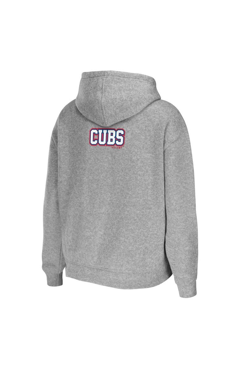 WEAR by Erin Andrews Women's WEAR by Erin Andrews Heather Navy Chicago Cubs Full-Zip Hoodie, Alternate, color,