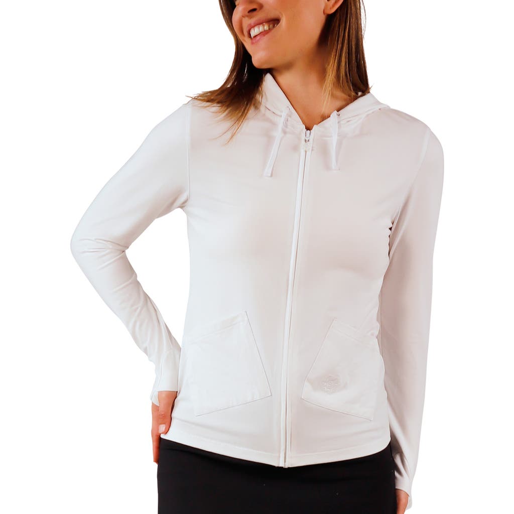 Uv Skinz Everyday Hooded Jacket In White