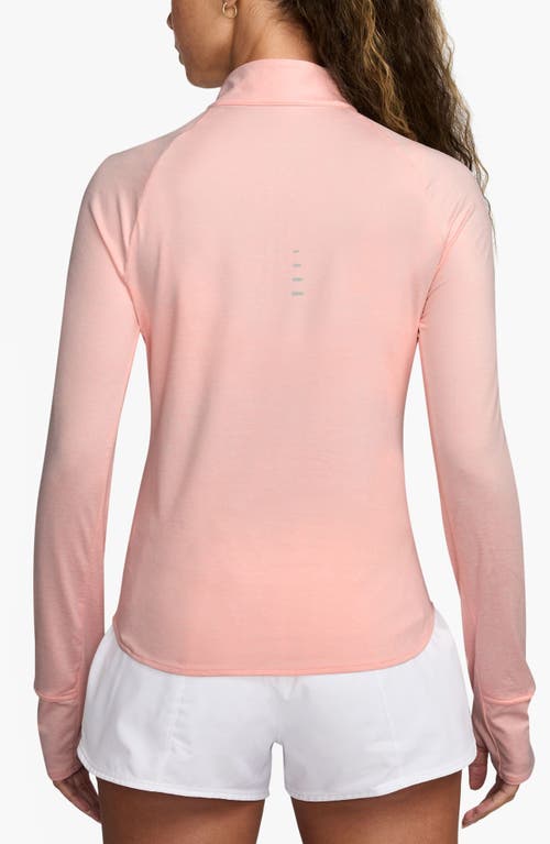 Nike Swift Dri-fit Uv Half Zip Running Top In Pink