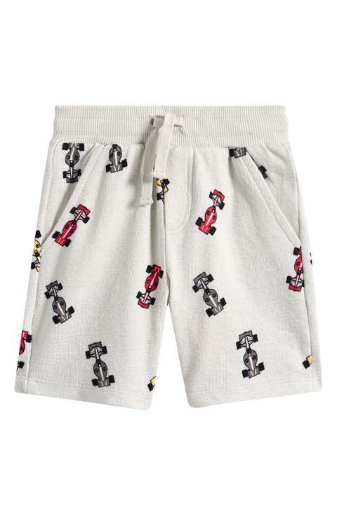 Kids' Race Car Print Organic Cotton Shorts (Toddler & Little Kid)