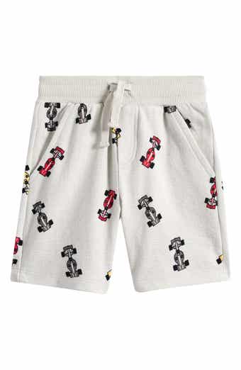 Kids' Race Car Print Organic Cotton Shorts
