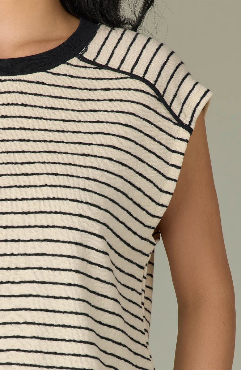 Wit & Wisdom Stripe Scoop Neck Knit Top, Alternate, color, 