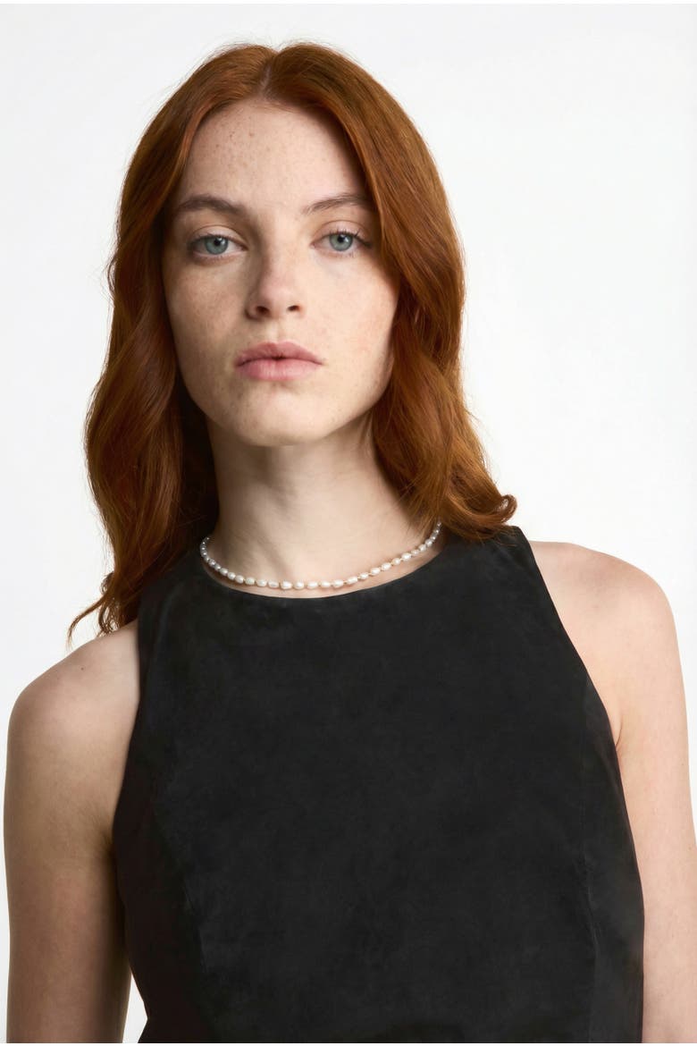 Helene Suede Dress, Alternate, color, Black