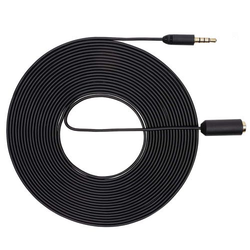 MOVO PM10EC6 20-foot (6m) TRRS Female 3.5mm to TRRS Male 3.5mm Microphone Extension Cable for Smartphones
