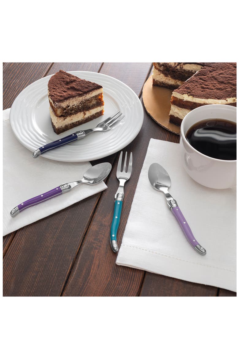 8-Piece Laguiole Spoons & Forks Set, Alternate, color, PLUM ROSE