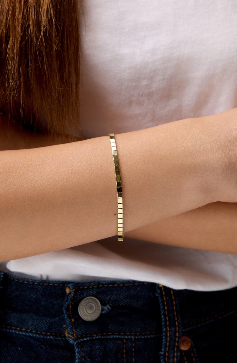 Bony Levy 14K Gold Square Link Bracelet, Alternate, color, 14K Yellow Gold