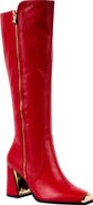 NINETY UNION Link Nipped Toe Knee High Boot