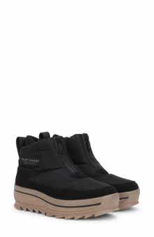 Gala Front Zip Waterproof Platform Ankle Bootie
