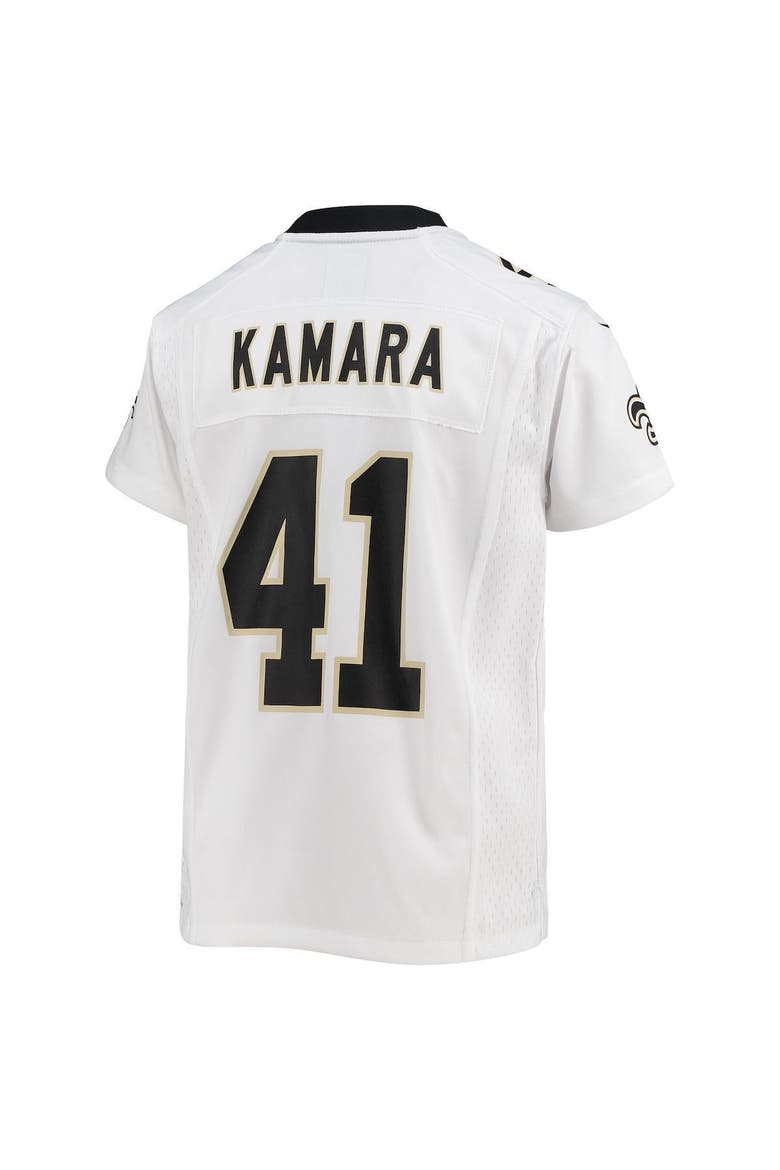 Youth Nike Alvin Kamara White New Orleans Saints 2018 Game Jersey, Alternate, color, WHITE