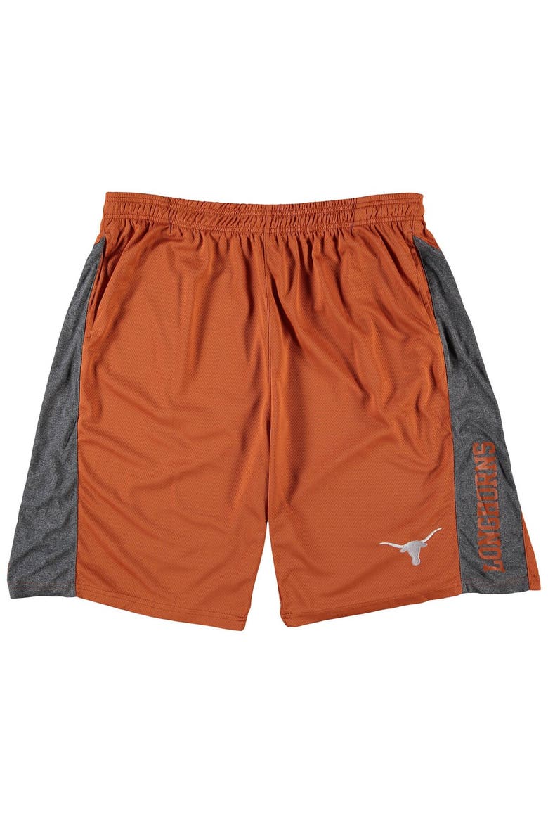 Men's Texas Orange Texas Longhorns Big & Tall Textured Shorts, Alternate, color, Burnt Orange