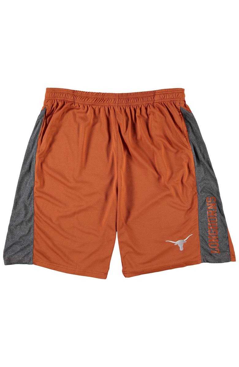 PROFILE Men's Texas Orange Texas Longhorns Big & Tall Textured Shorts, Alternate, color, 