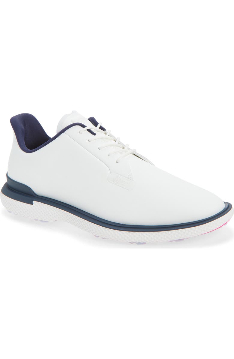 G/FORE Gallivan2R Waterproof Golf Shoe, Main, color, Snow/ Twilight