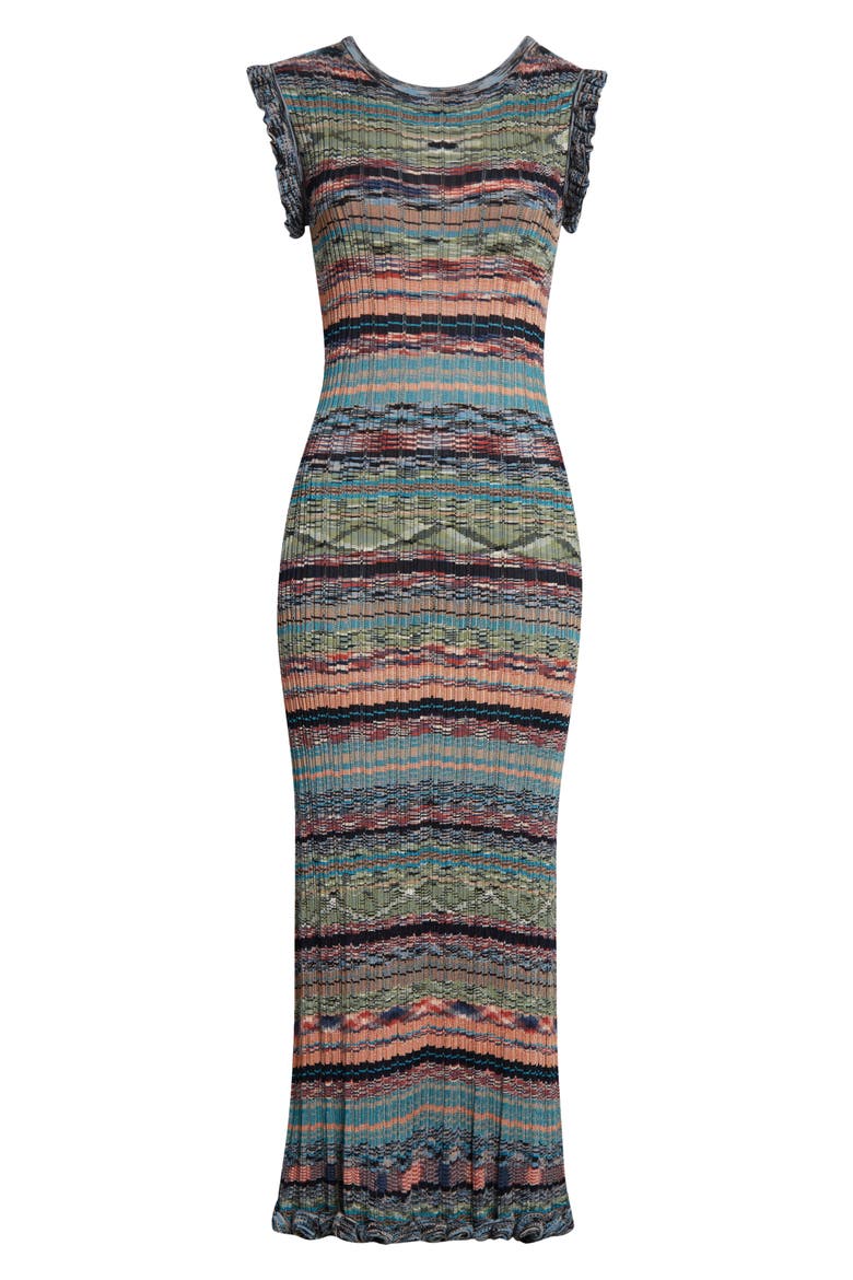 Ajak Sleeveless Knit Midi Dress, Alternate, color, AZURITE